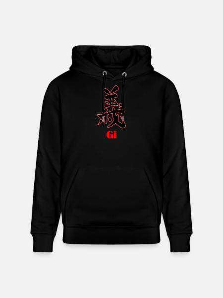 Bushido Gi – Honor and Justice - Stanley/Stella CRUISER Unisex Organic Hoodie - black