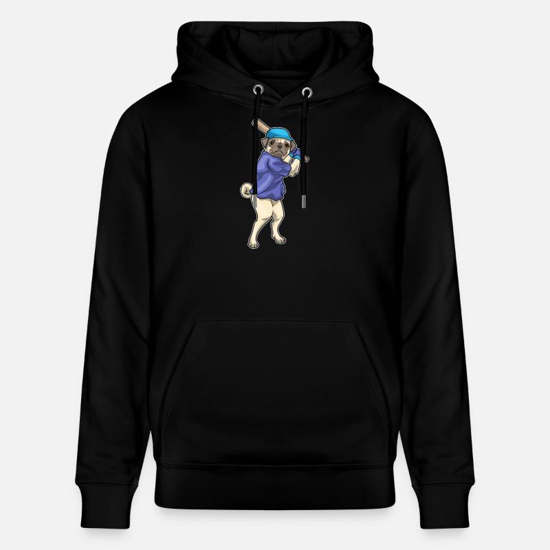 Carlin Baseball Batte de Baseball - Sweat à capuche bio CRUISER Stanley/Stella Unisexe - noir