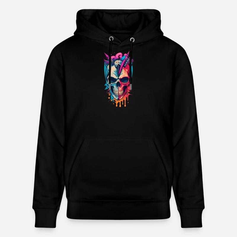 Crâne - Sweat à capuche bio CRUISER Stanley/Stella Unisexe - noir