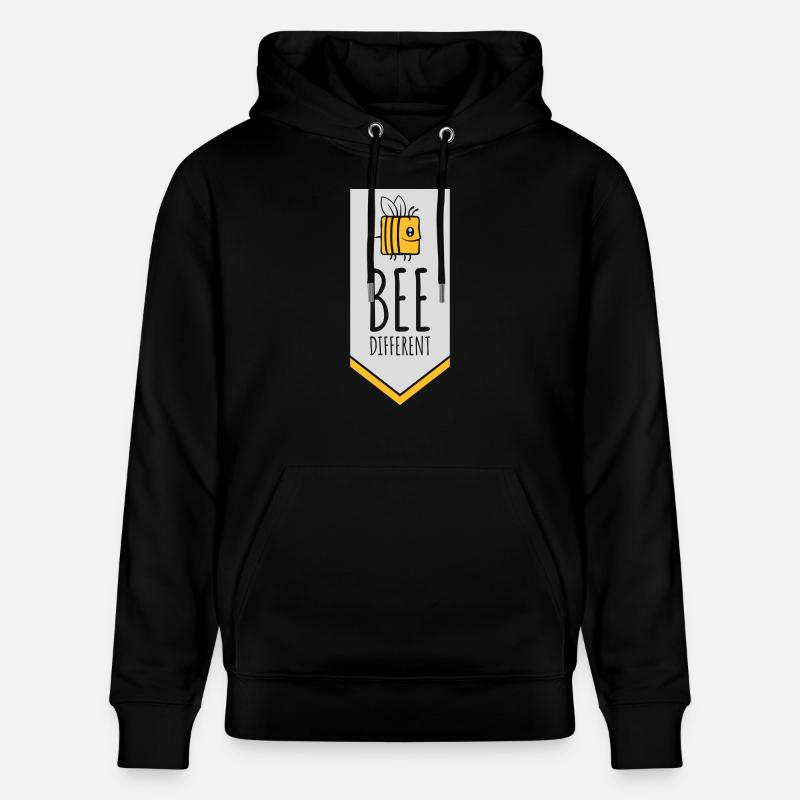 bee citation différente - Sweat à capuche bio CRUISER Stanley/Stella Unisexe - noir
