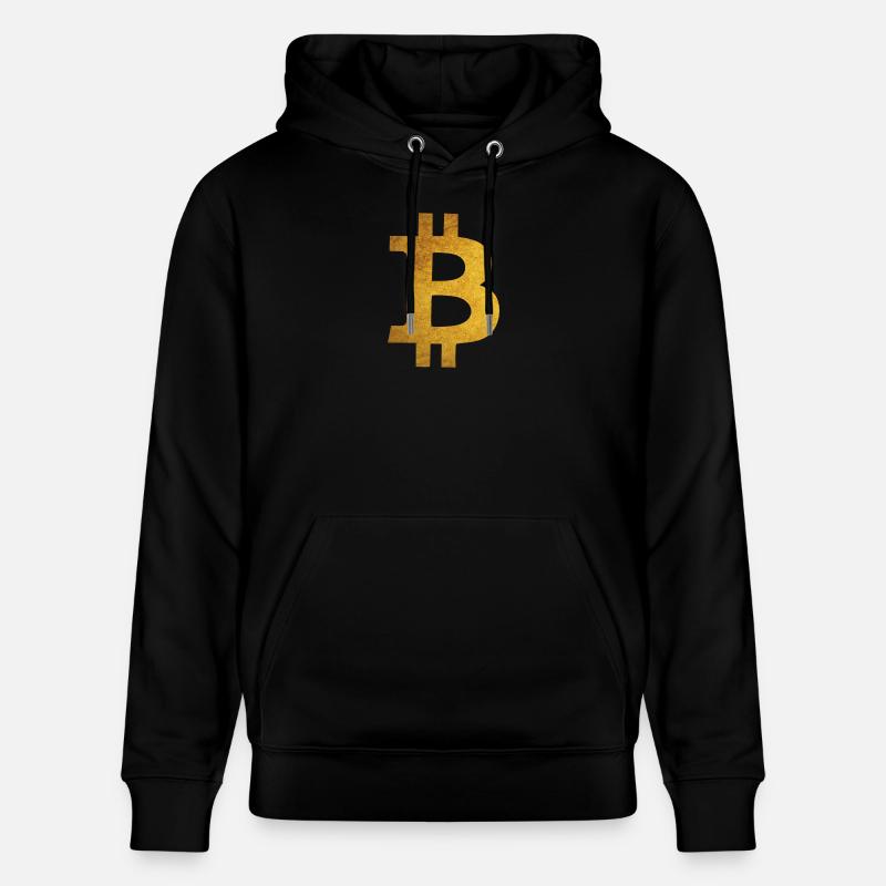 Gold Bitcoin - Sweat à capuche bio CRUISER Stanley/Stella Unisexe - noir