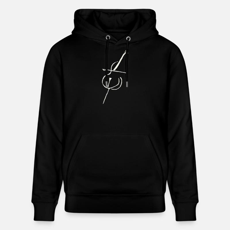 Violoncelle blanc pur - Sweat à capuche bio CRUISER Stanley/Stella Unisexe - noir