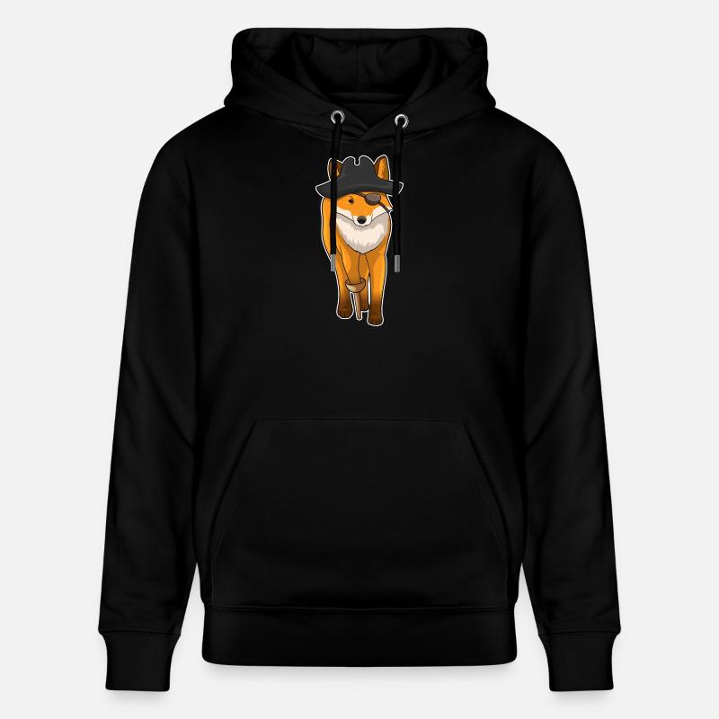 Fox Pirate Eye Patch - Sweat à capuche bio CRUISER Stanley/Stella Unisexe - noir