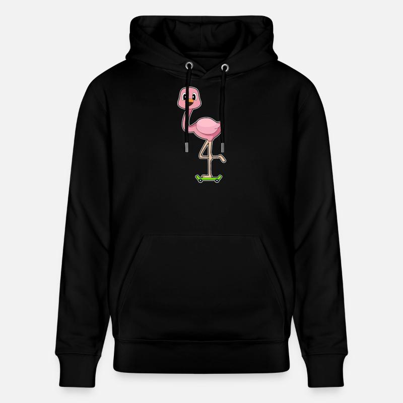 Flamingo Skater Skateboard - Sweat à capuche bio CRUISER Stanley/Stella Unisexe - noir
