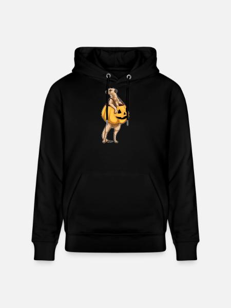 Erdmännchen Halloween Jack O'Lantern - Stanley/Stella Unisex Bio-Hoodie CRUISER  - Schwarz