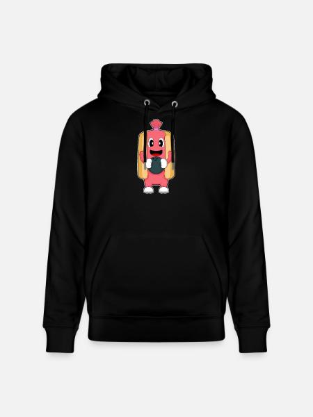 Hotdog Bowling Bowling Ball - Stanley/Stella CRUISER Unisex Organic Hoodie - black