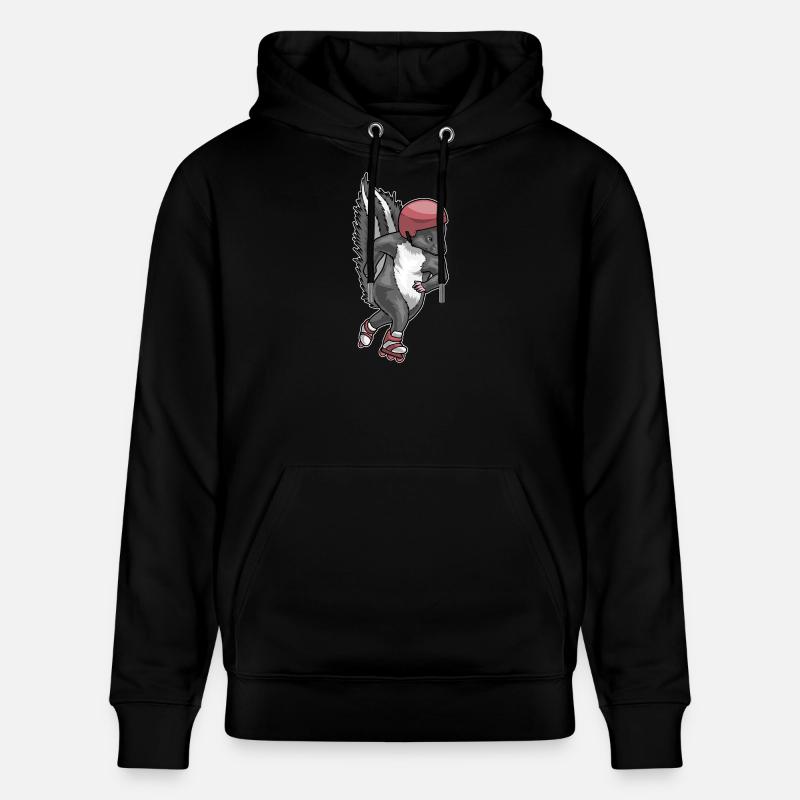 Stinktier Inline skating Rollschuhe - Stanley/Stella Unisex Bio-Hoodie CRUISER  - Schwarz