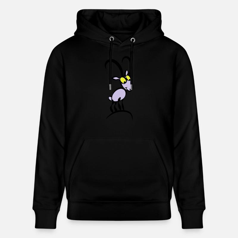 Steinbocky - Stanley/Stella Unisex Bio-Hoodie CRUISER  - Schwarz