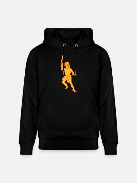 Zeus Jupiter mytologiske gud af græsk Olympus - Stanley/Stella CRUISER økologisk unisex-hoodie - sort