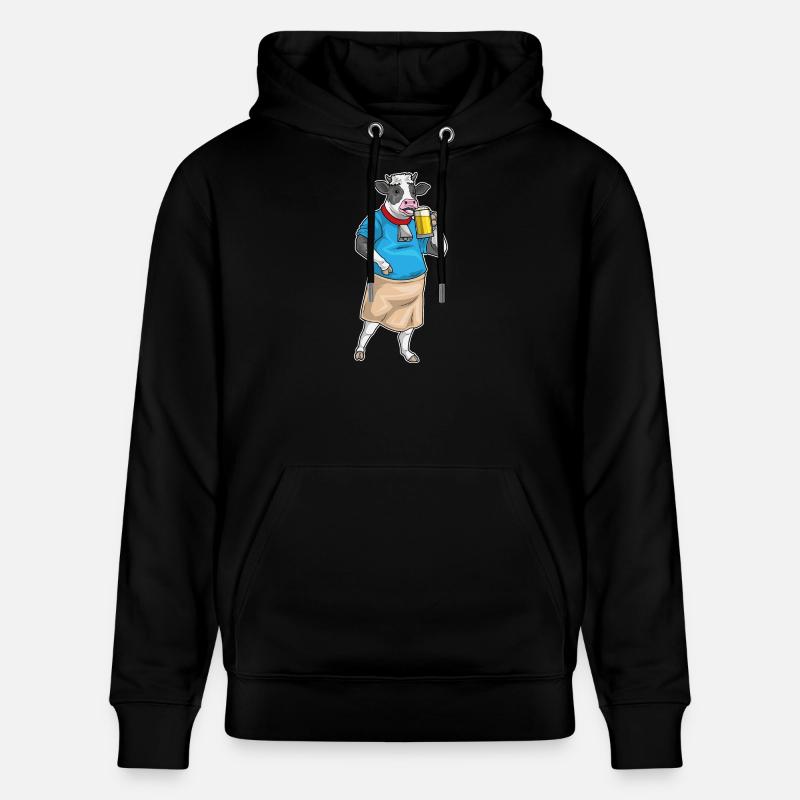Bière de vache - Sweat à capuche bio CRUISER Stanley/Stella Unisexe - noir
