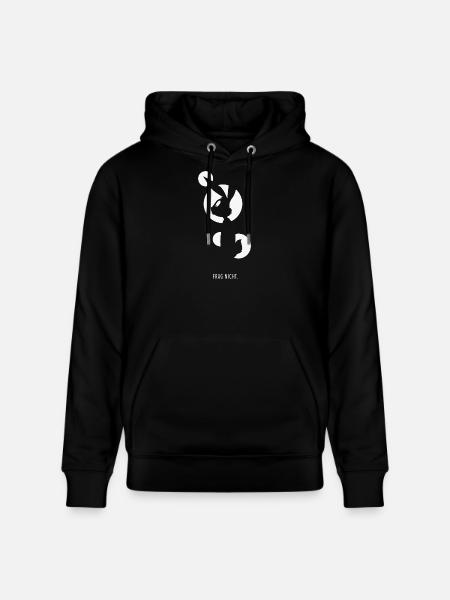 Frag nicht Lustiger Hase Spruch - Stanley/Stella Unisex Bio-Hoodie CRUISER  - Schwarz