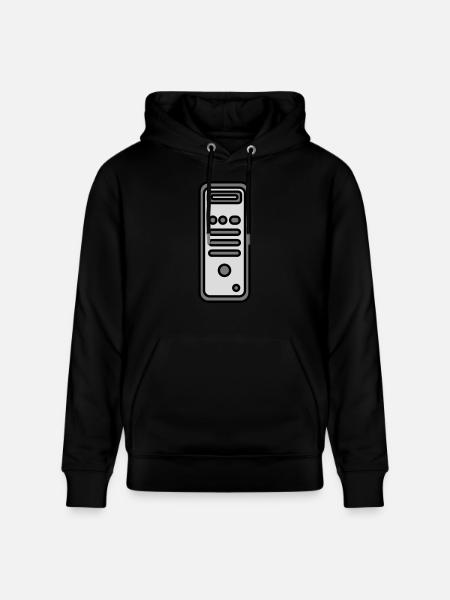 Chassis Computer Tower Icon - Stanley/Stella CRUISER Unisex Organic Hoodie - black