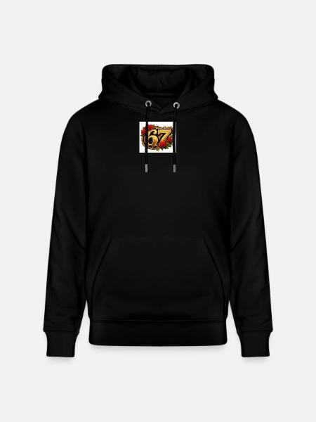 Golden67 Rose Frame - Stanley/Stella CRUISER Unisex Organic Hoodie - black