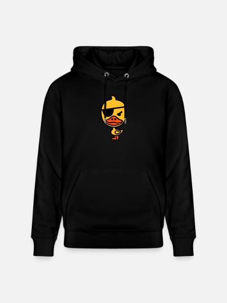 Pirate duck - Stanley/Stella CRUISER Unisex Organic Hoodie - black