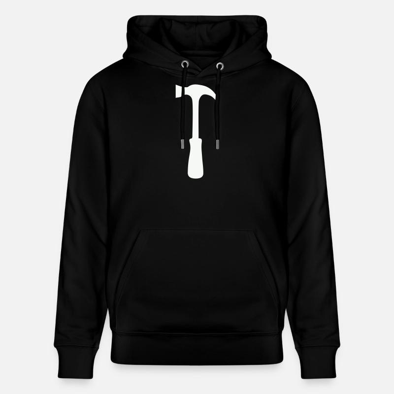 Hammer Silhouette - Stanley/Stella Unisex Bio-Hoodie CRUISER - Schwarz