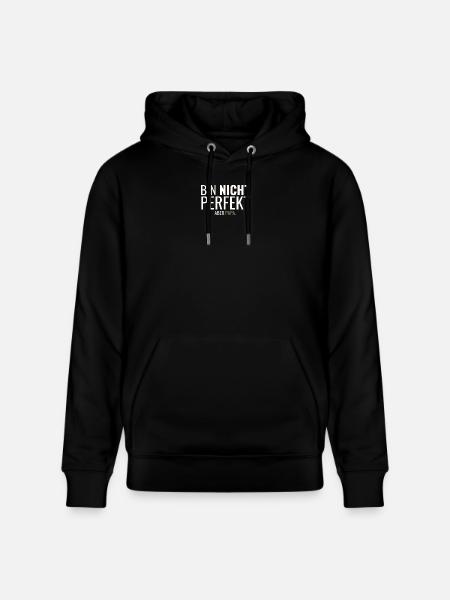 Bin Nicht Perfekt Aber Papa - Stanley/Stella Unisex Bio-Hoodie CRUISER - Schwarz