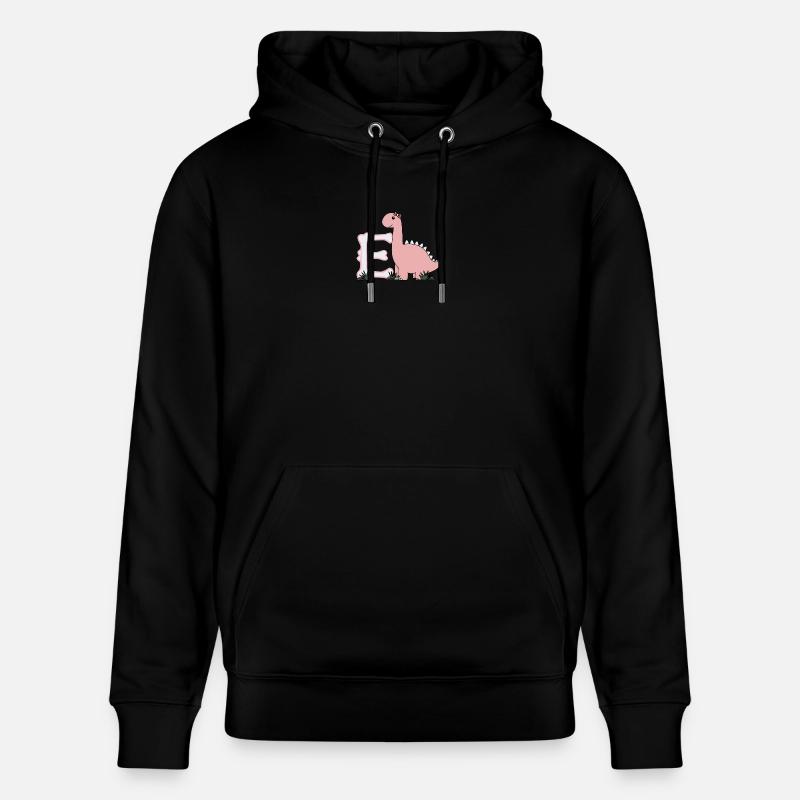 Lettre E - Sweat à capuche bio CRUISER Stanley/Stella Unisexe - noir