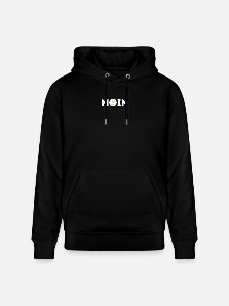 Moin mit Möwe S/W - Stanley/Stella Unisex Bio-Hoodie CRUISER  - Schwarz