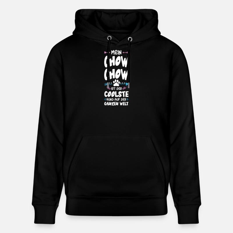 chow chow hund spruch - Stanley/Stella Unisex Bio-Hoodie CRUISER  - Schwarz