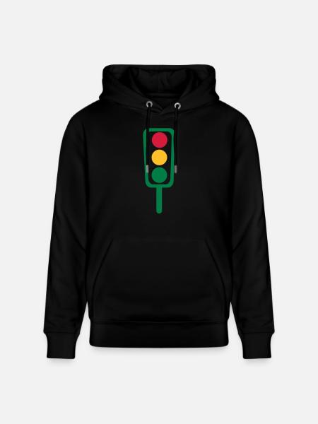 Traffic light - Stanley/Stella CRUISER Unisex Organic Hoodie - black