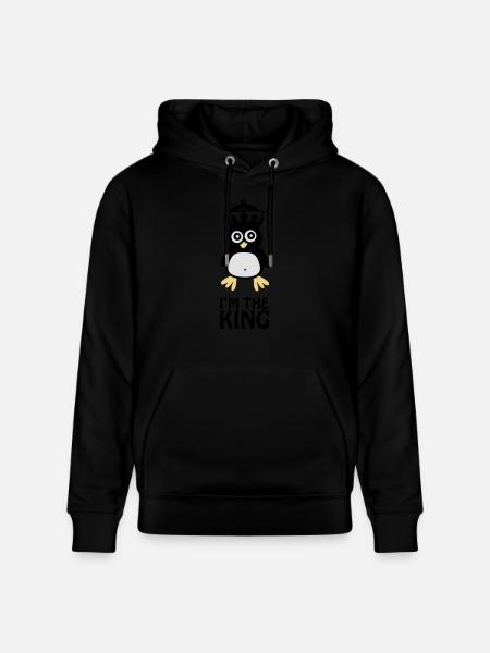 pingu_king2 - Sweat à capuche bio CRUISER Stanley/Stella Unisexe - noir