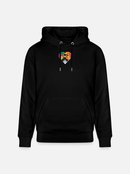 Pride Gaming Controller - Stanley/Stella CRUISER Unisex Organic Hoodie - black