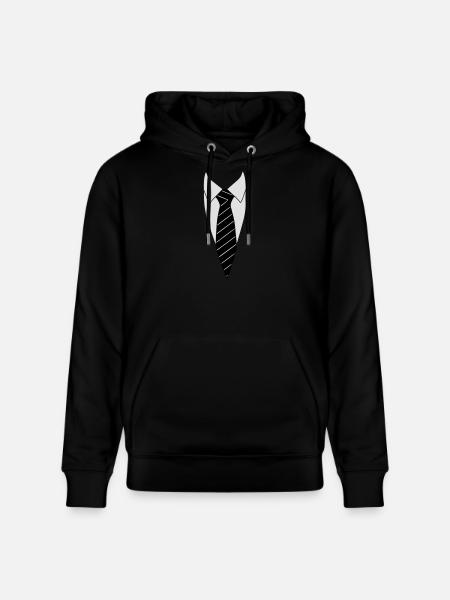 Suit / Necktie - Stanley/Stella CRUISER Unisex Organic Hoodie - black