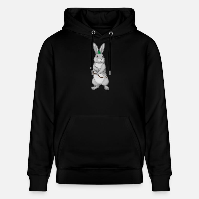 Hase Bogenschütze Bogen - Stanley/Stella Unisex Bio-Hoodie CRUISER  - Schwarz