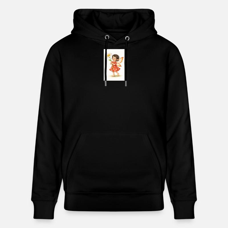 Daisy Fee mit Blume - Stanley/Stella Unisex Bio-Hoodie CRUISER  - Schwarz
