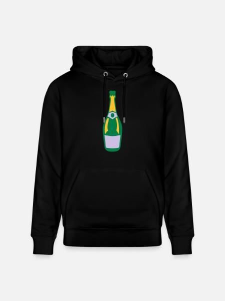 alkohol flasche trinken - Sweat à capuche bio CRUISER Stanley/Stella Unisexe - noir