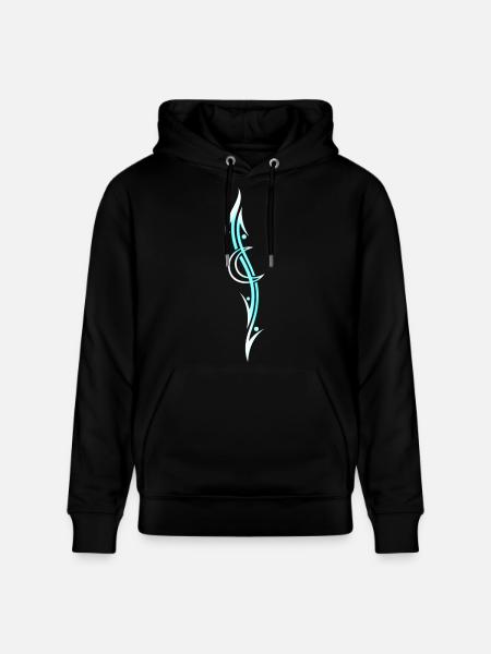 Moon Tribal Tattoo - Stanley/Stella CRUISER Unisex Organic Hoodie - black