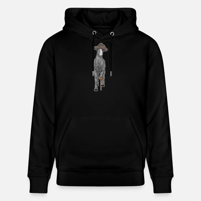 Pferd Pirat Holzbein - Stanley/Stella Unisex Bio-Hoodie CRUISER  - Schwarz