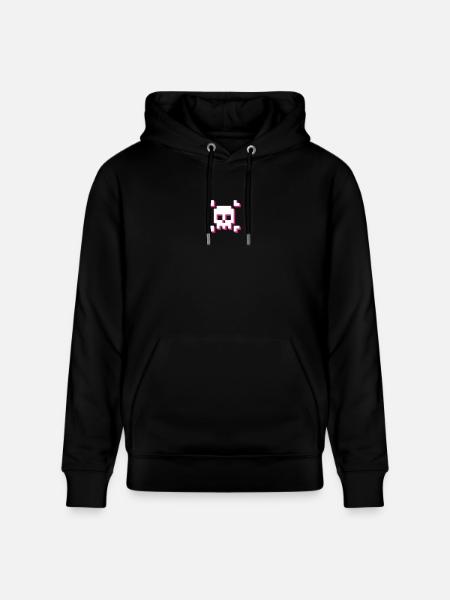 pxl_Skull - Stanley/Stella CRUISER Unisex Organic Hoodie - black