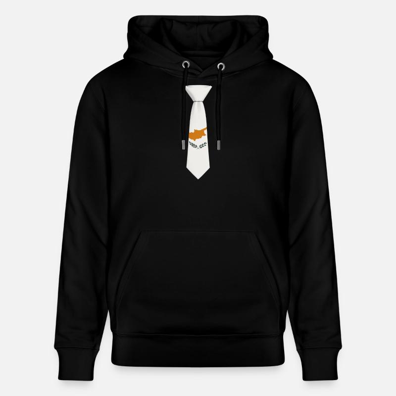Cravate chypriote – Conception du drapeau - Sweat à capuche bio CRUISER Stanley/Stella Unisexe - noir