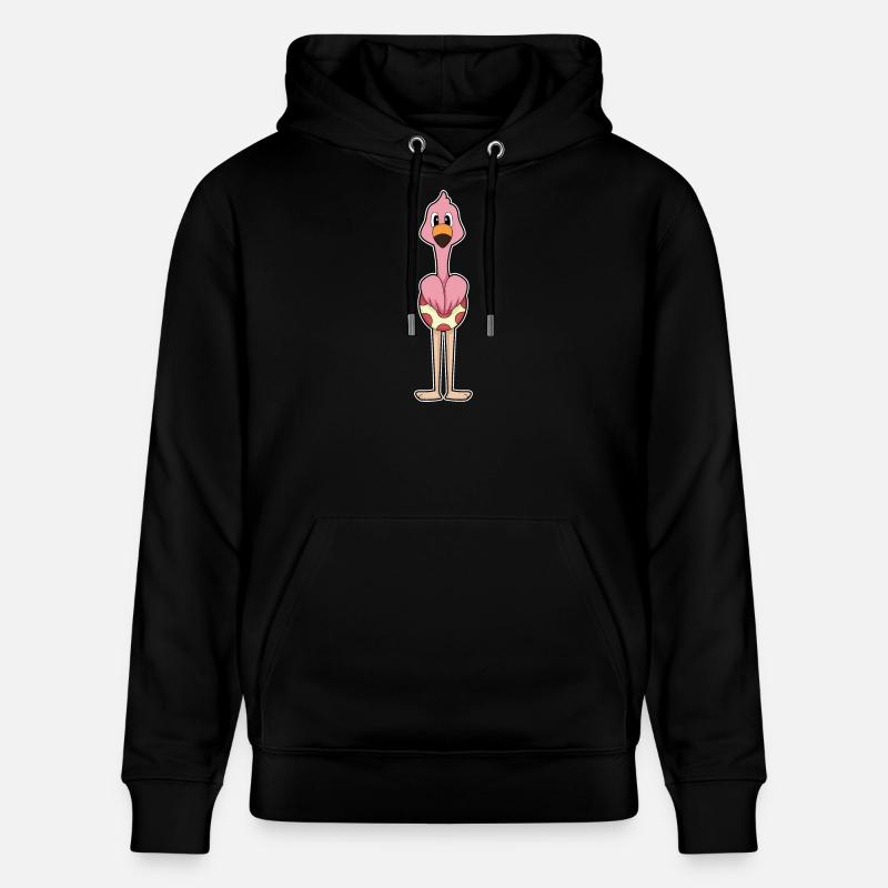 Œuf flamant rose - Sweat à capuche bio CRUISER Stanley/Stella Unisexe - noir