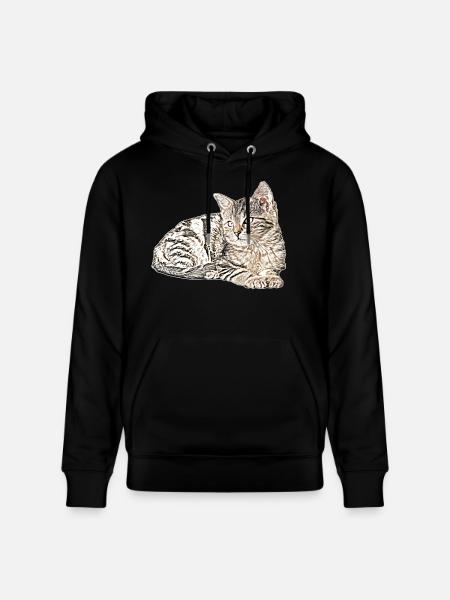 Süsse katze - Stanley/Stella Unisex Bio-Hoodie CRUISER - Schwarz
