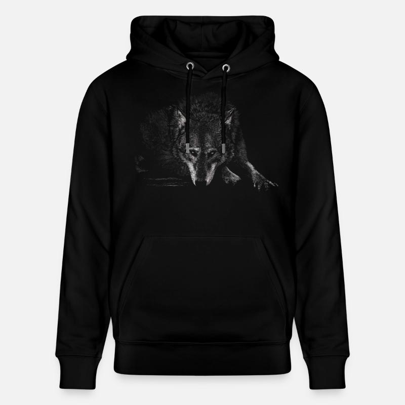 Loup - Sweat à capuche bio CRUISER Stanley/Stella Unisexe - noir