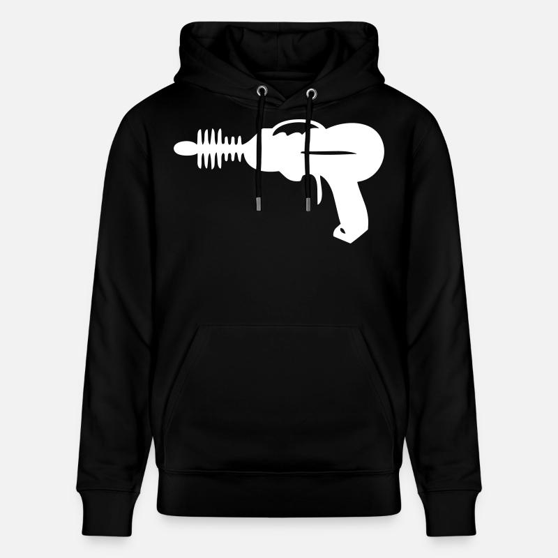 à faisceau - Pistolet laser - Laser - Sweat à capuche bio CRUISER Stanley/Stella Unisexe - noir