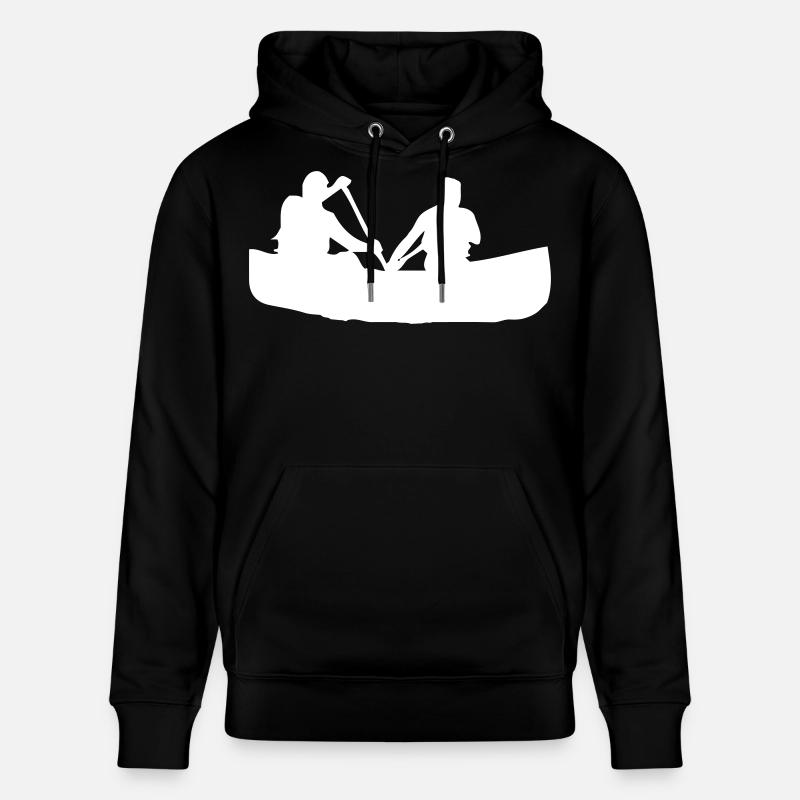 Canoë à rames - Design - Sweat à capuche bio CRUISER Stanley/Stella Unisexe - noir