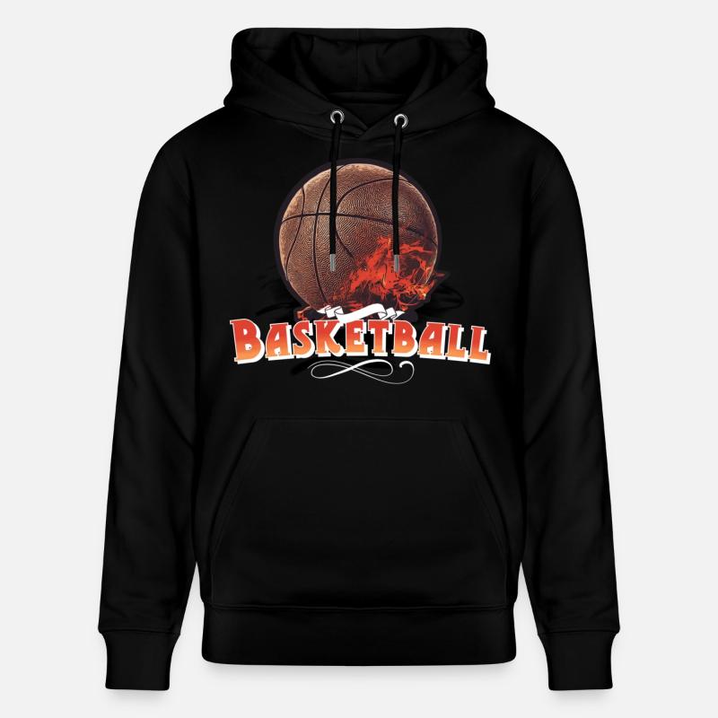 basket-ball - Sweat à capuche bio CRUISER Stanley/Stella Unisexe - noir