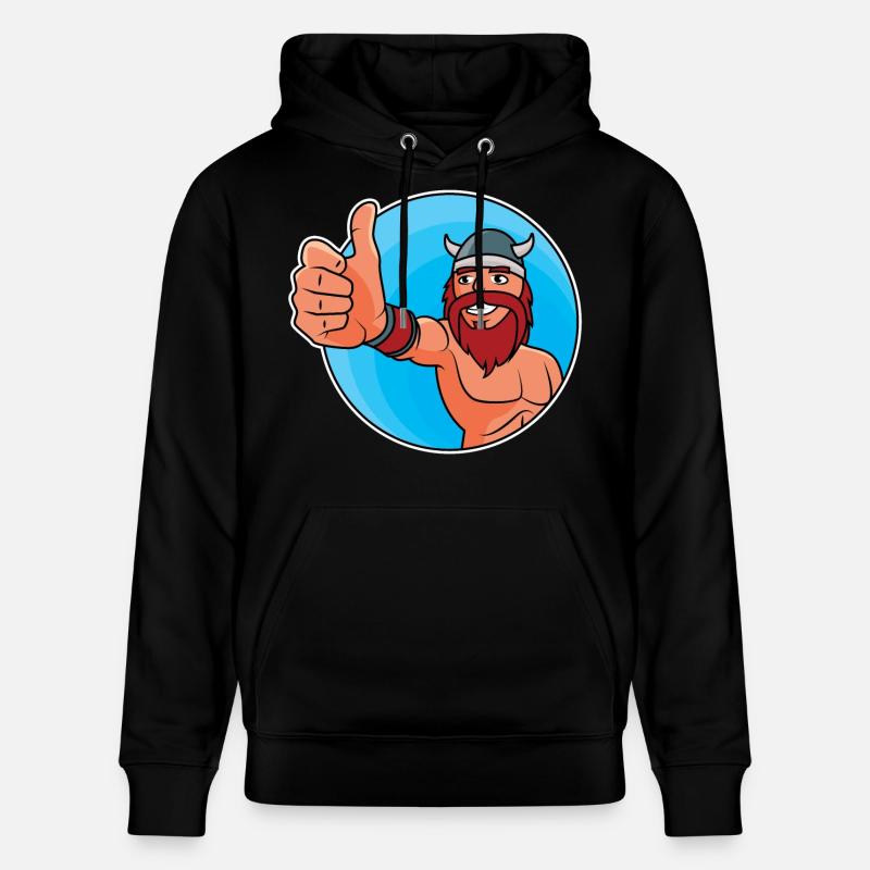 Vikings - pouce levé - Sweat à capuche bio CRUISER Stanley/Stella Unisexe - noir