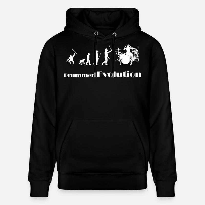 Evolution Drummer - Stanley/Stella Unisex Bio-Hoodie CRUISER  - Schwarz
