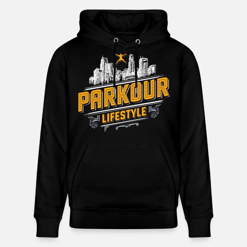 Parkour - Freerunning - Parcour - Sweat à capuche bio CRUISER Stanley/Stella Unisexe - noir