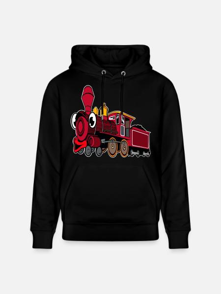 locomotive - Stanley/Stella CRUISER Unisex Organic Hoodie - black