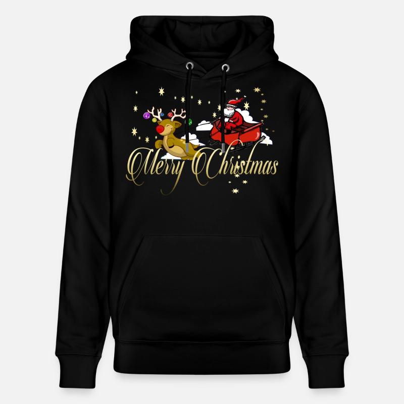 Joyeux Noël - Sweat à capuche bio CRUISER Stanley/Stella Unisexe - noir
