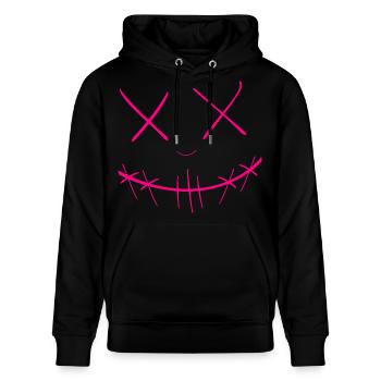 Face - Stanley/Stella CRUISER Unisex Organic Hoodie - black - Front - Alina (178cm) & Michal (187cm)
