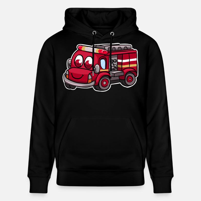 Camions de pompiers - Sweat à capuche bio CRUISER Stanley/Stella Unisexe - noir