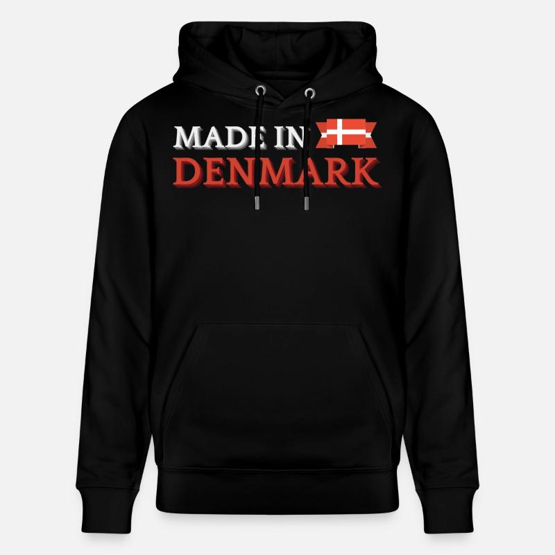 Fabriqué au Danemark, fierté danoise - Sweat à capuche bio CRUISER Stanley/Stella Unisexe - noir