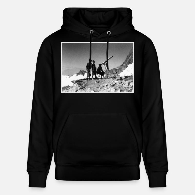 Trois hommes et un télescope - Sweat à capuche bio CRUISER Stanley/Stella Unisexe - noir