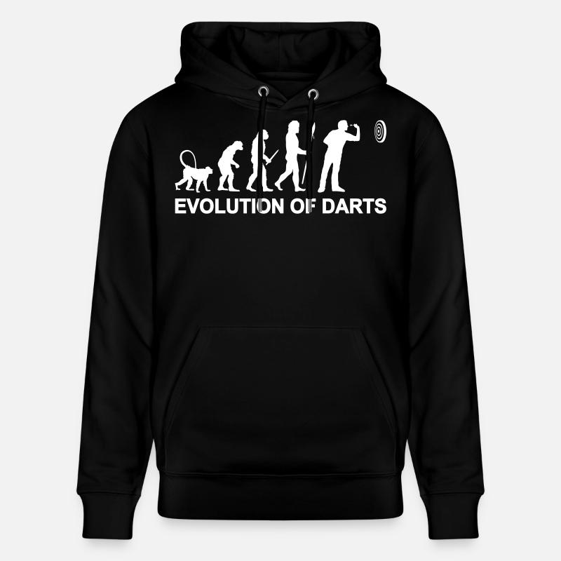 Évolution des fléchettes - Sweat à capuche bio CRUISER Stanley/Stella Unisexe - noir